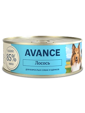 AVANCE holistic консервы Для собак и щенков с лососем