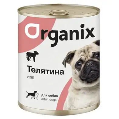 Organix консервы для взрослых собак с телятиной (банка)