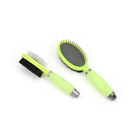 Купить petstar расческа-щетка двойная с силиконовой ручкой для собак и кошек